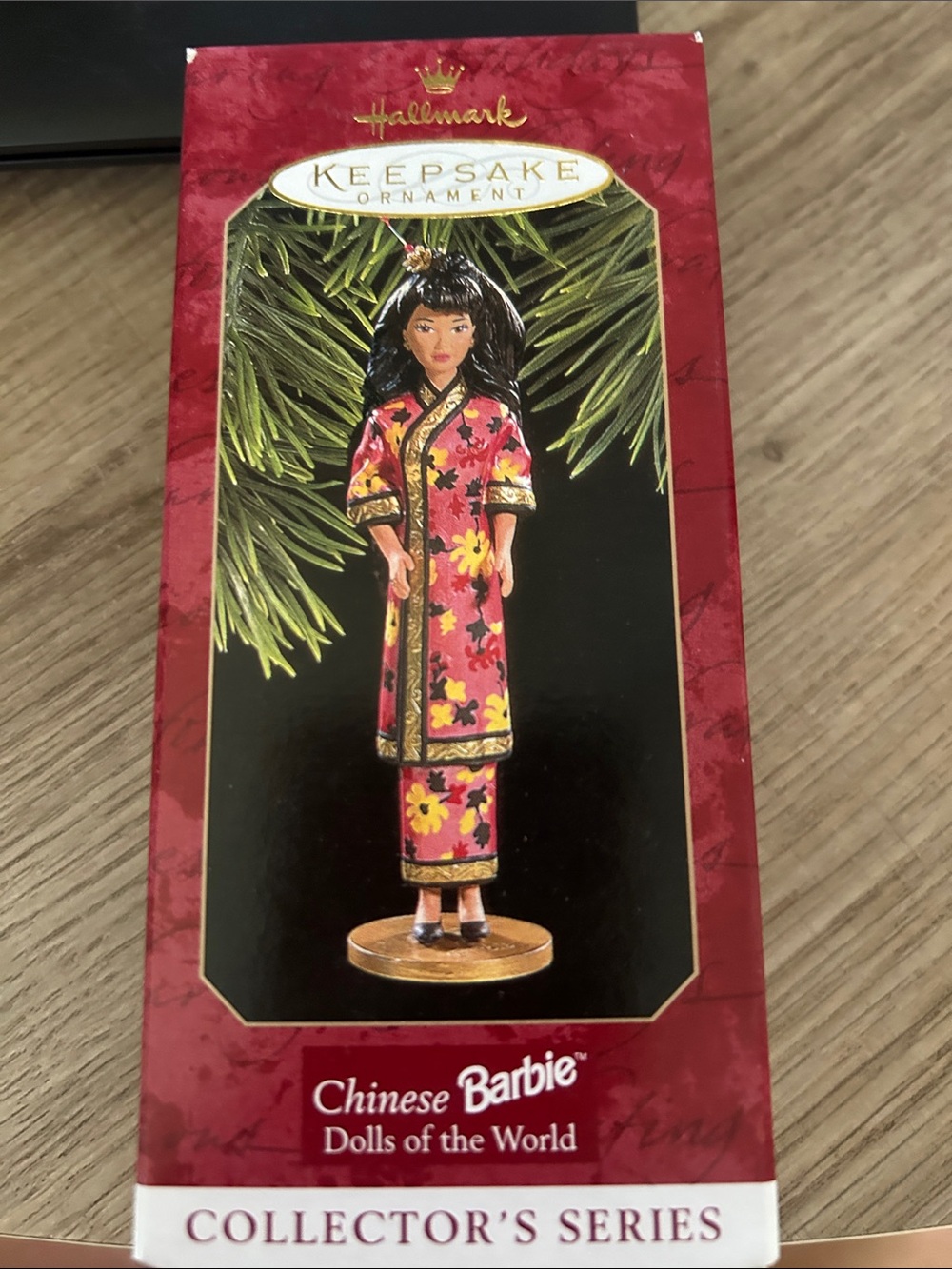 Hallmark Keepsake Chinese Barbie Dolls of the World Ornament - Red